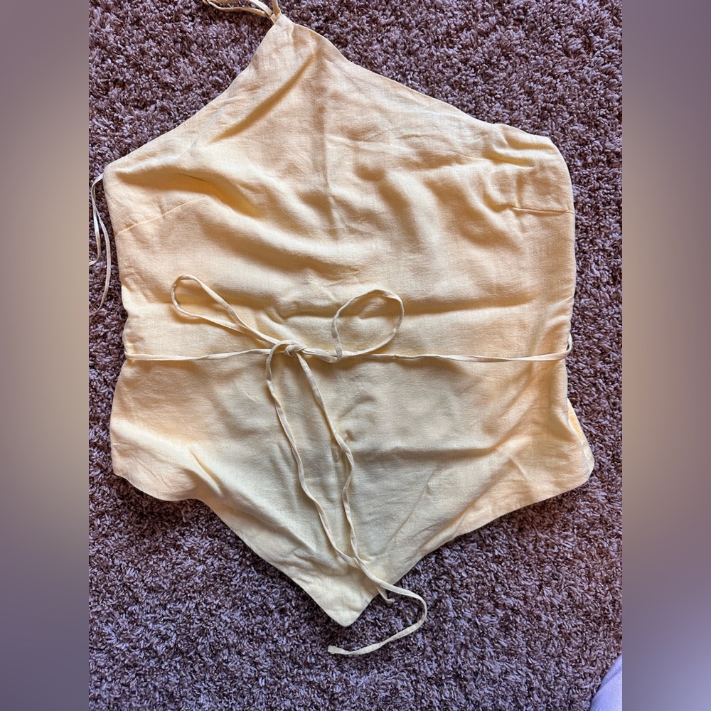 Abercrombie & Fitch Yellow Tank Top